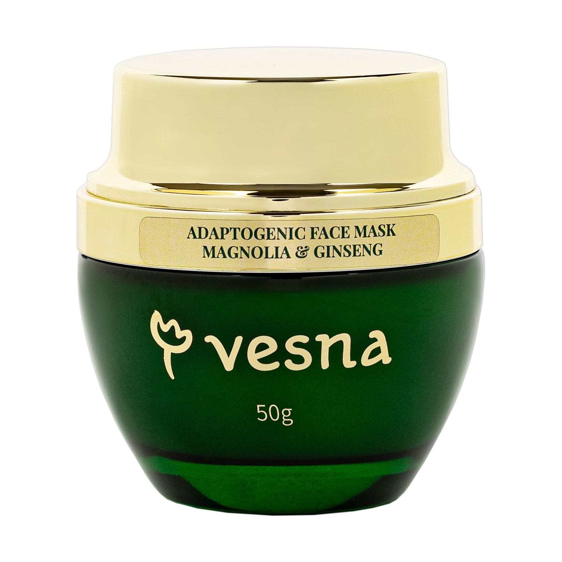 Маска для обличчя Vesna Adaptogenic Face Mask Магнолія та женьшень, 50 г